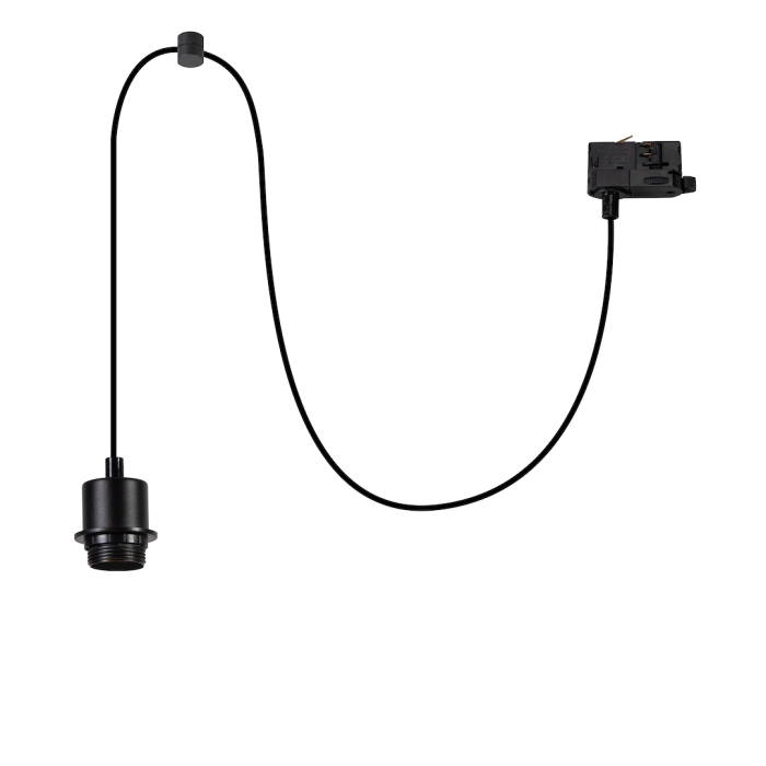 Zawiesie Hang Track Czarny 1xE27 3-obwodowy Zawiesie Hang Track Czarny 1xE27 3-obwodowy