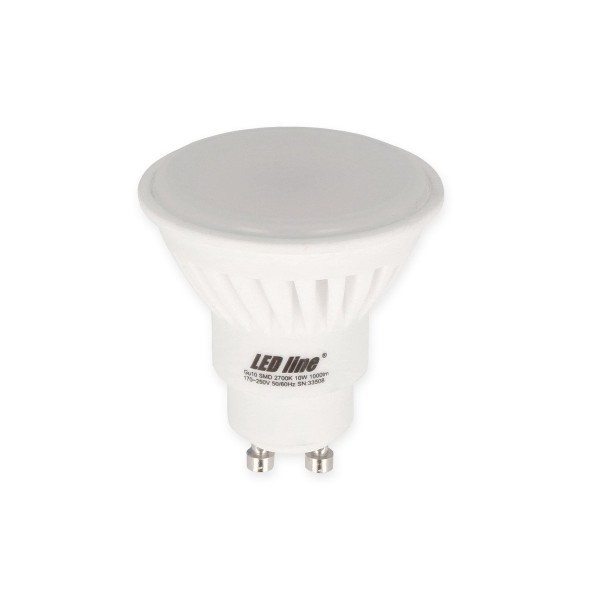 Żarówka LED line GU10 170~250V 10W 1000lm 2700K biała ciepła