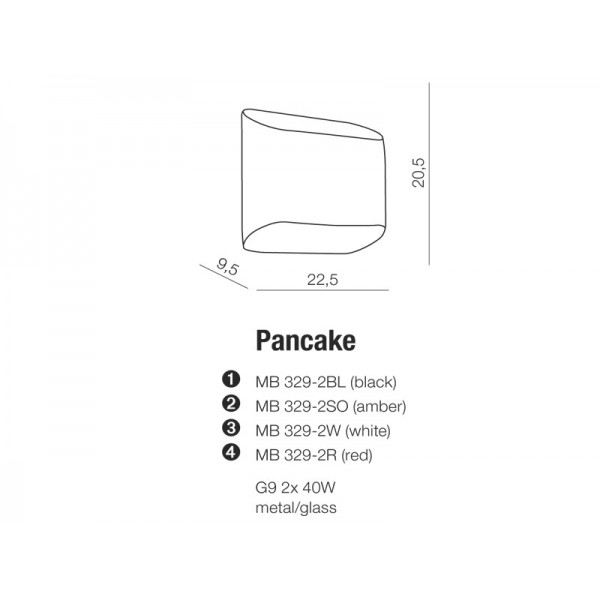 Azzardo Pancake bursztynowy AZ0113