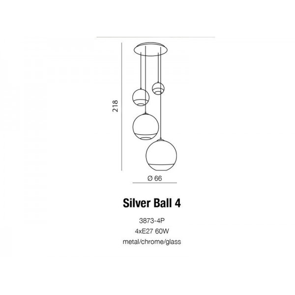 Azzardo Silver ball 4 AZ2531