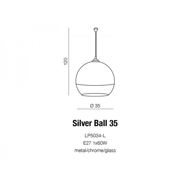 Azzardo Silver ball 35 AZ0732