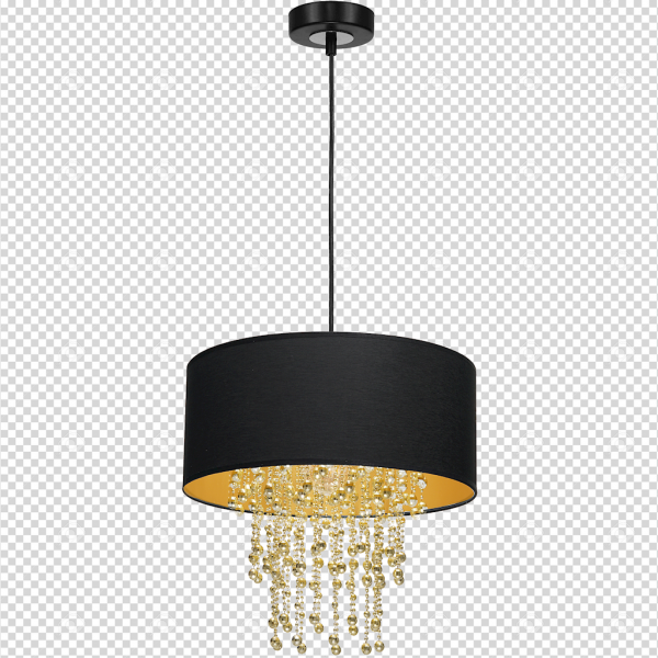 Lampa wisząca ALMERIA BLACK/GOLD 1xE27