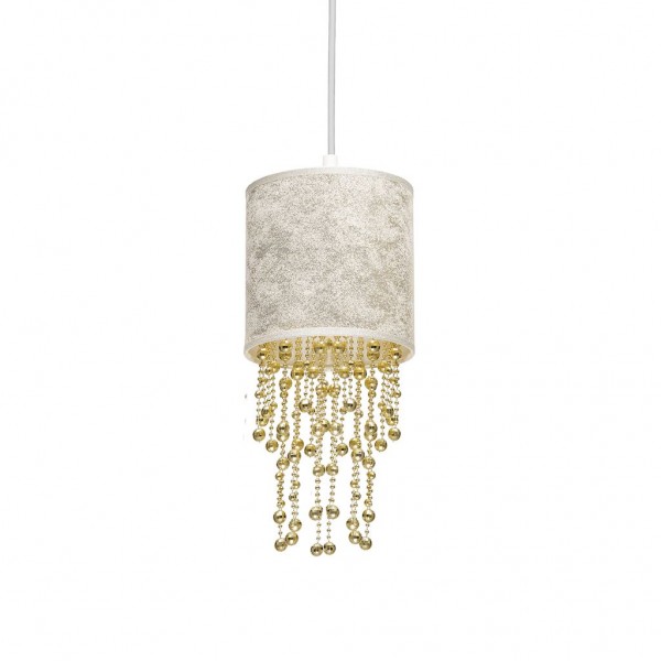 Lampa wisząca ALMERIA WHITE/GOLD 1xE27