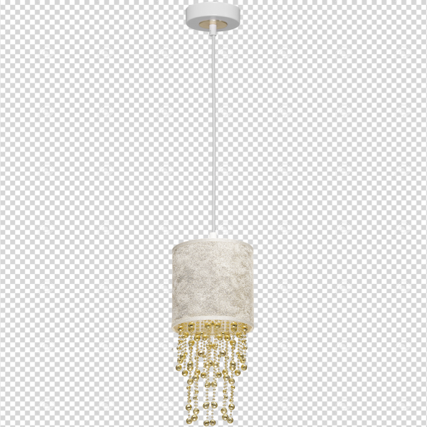 Lampa wisząca ALMERIA WHITE/GOLD 1xE27