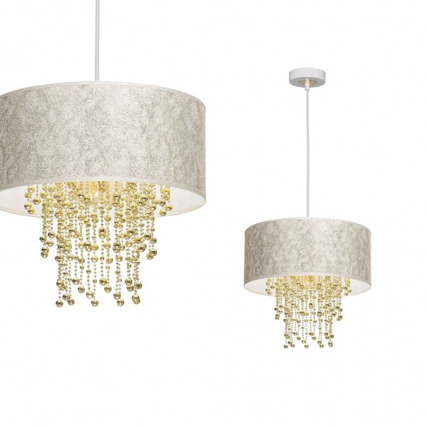 Lampa wisząca ALMERIA WHITE/GOLD 1xE27