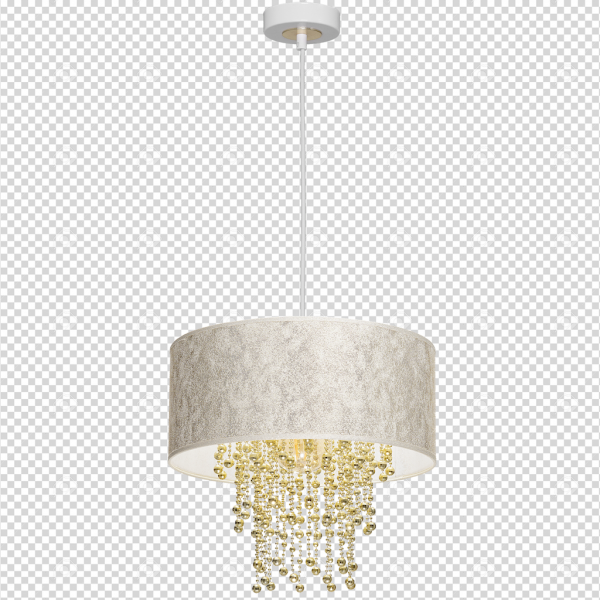 Lampa wisząca ALMERIA WHITE/GOLD 1xE27
