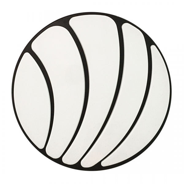 Plafon SHELL BLACK 40W LED Ø480 mm