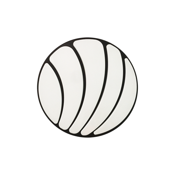 Plafon SHELL BLACK 40W LED Ø480 mm