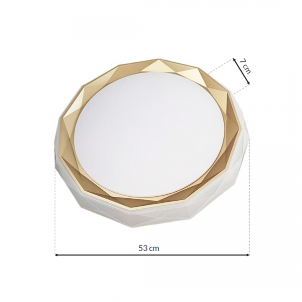 Plafon OSCAR GOLD 45W LED Ø530 mm