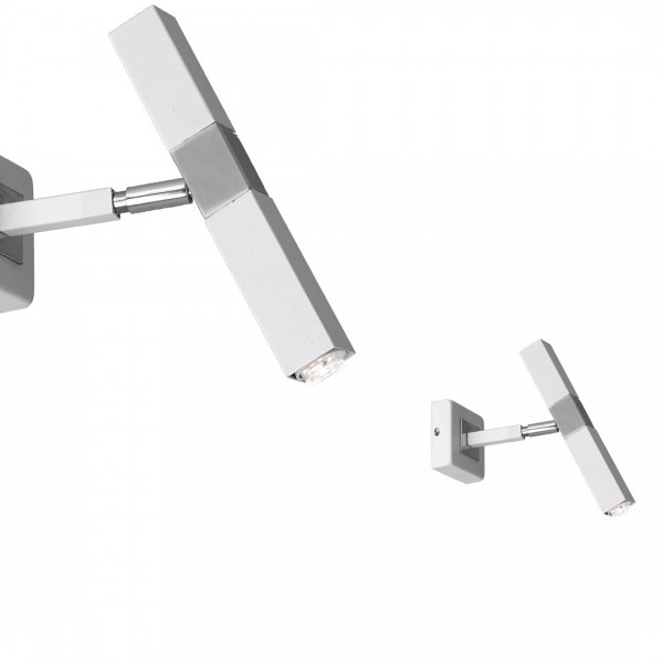 Kinkiet CASTRO WHITE / CHROME 1xG9