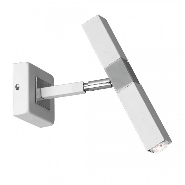 Kinkiet CASTRO WHITE / CHROME 1xG9