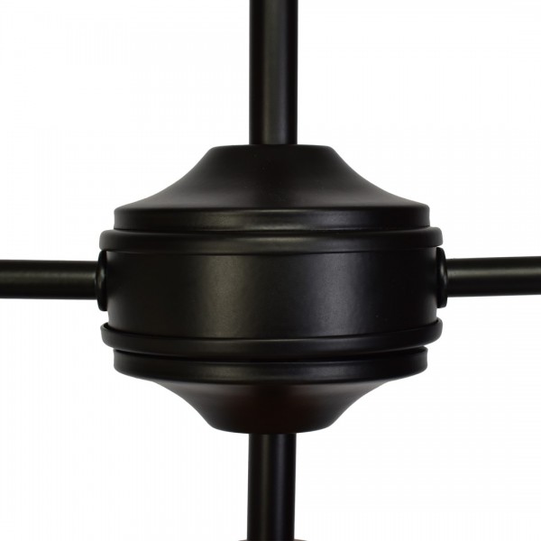 Lampa sufitowa SALMA BLACK / WOOD 2xE27 60W