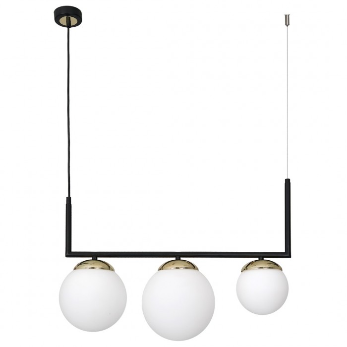 Lampa wisząca SPARTA BLACK / GOLD 3xE14 Lampa wisząca SPARTA BLACK / GOLD 3xE14