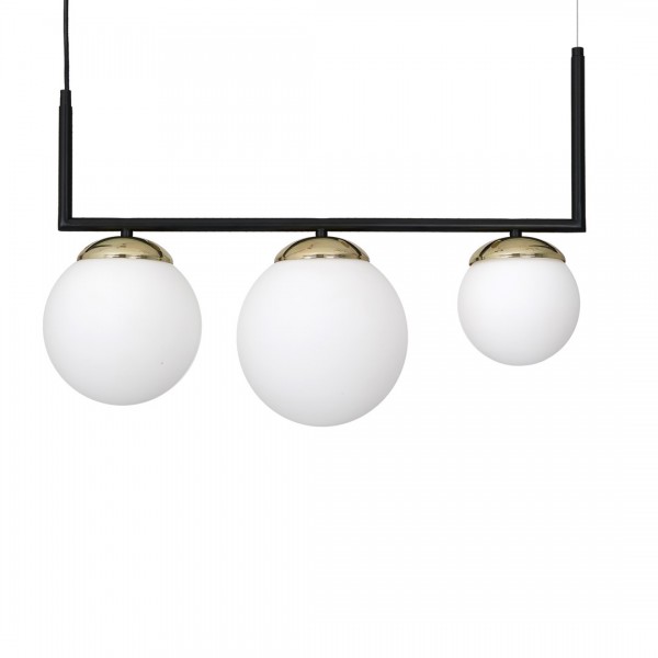 Lampa wisząca SPARTA BLACK / GOLD 3xE14