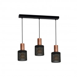 Lampa Wisząca ARES BLACK 3xE27
