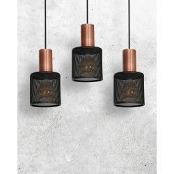 Lampa Wisząca ARES BLACK 3xE27