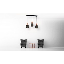 Lampa Wisząca ARES BLACK 3xE27
