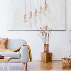 Lampa wisząca LINES 5xE27