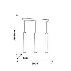 Lampa wisząca JOKER WHITE 3xGU10