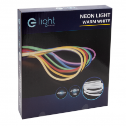 NEON FLEX LED CIEPŁY BIAŁY 5M 230V