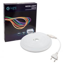 NEON FLEX LED ZIMNY BIAŁY 5M 230V