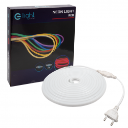 NEON FLEX LED CZERWONY 5M 230V