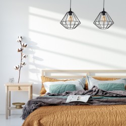 Lampa wisząca COLIN BLACK 1xE27