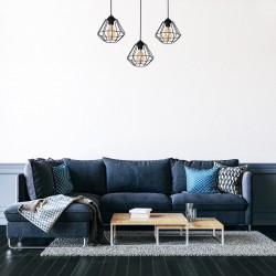Lampa wisząca COLIN BLACK 3xE27