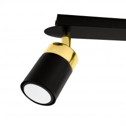 Lampa sufitowa JOKER BLACK/GOLD 2xGU10
