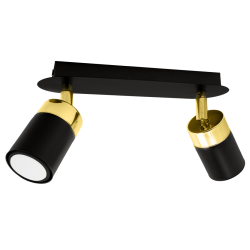 Lampa sufitowa JOKER BLACK/GOLD 2xGU10