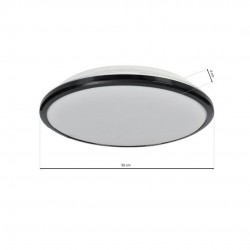 Plafon TERMA BLACK 18W LED Ø280 mm