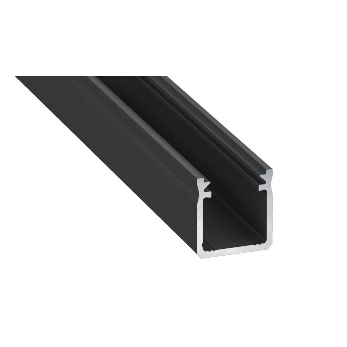 PROFIL ALUMINIOWY CZARNY TYP Y 1m + KLOSZ MLECZNY PROFIL ALUMINIOWY CZARNY TYP Y 1m + KLOSZ MLECZNY