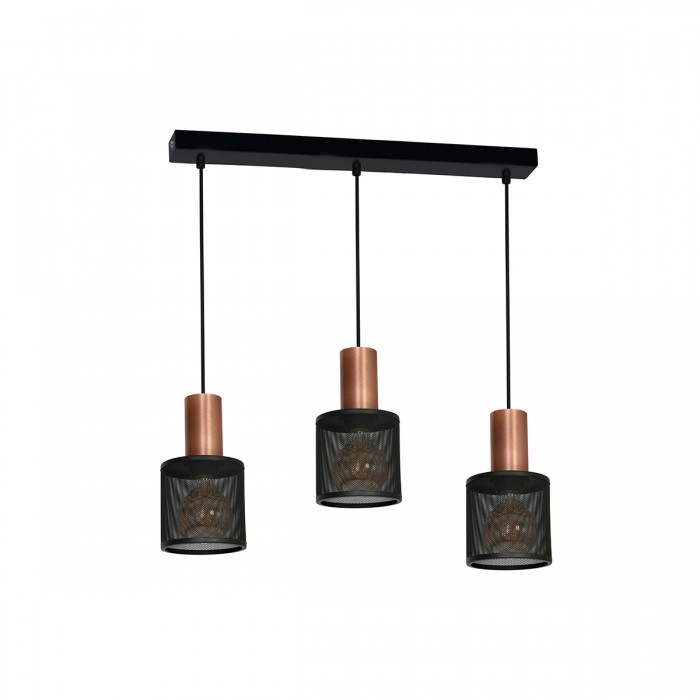 Lampa Wisząca ARES BLACK 3xE27 Lampa Wisząca ARES BLACK 3xE27