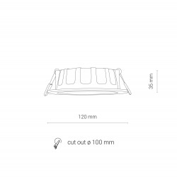 CL KOS LED 8W 3000K IP44