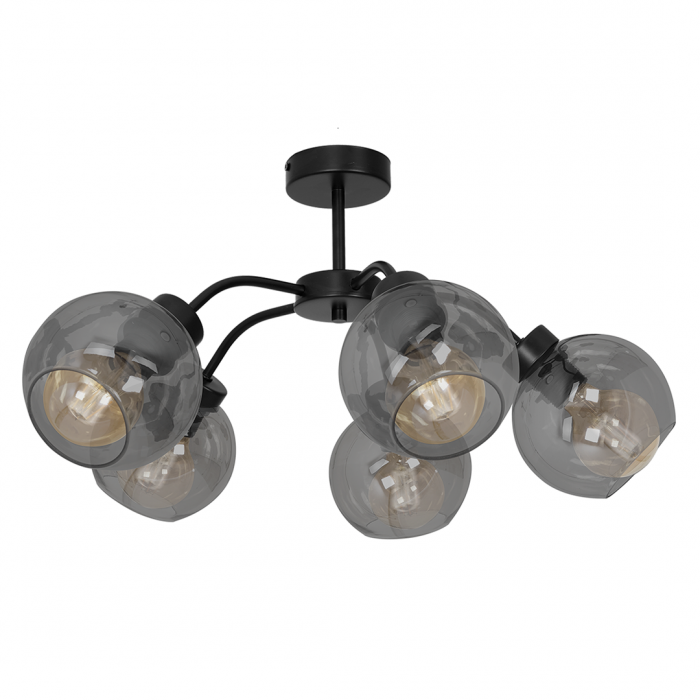 Lampa sufitowa SOFIA SMOKED 5xE27 Lampa sufitowa SOFIA SMOKED 5xE27