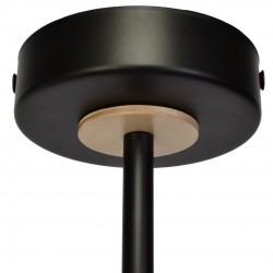 Lampa sufitowa SALMA BLACK / WOOD 2xE27 60W
