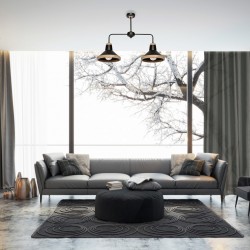 Lampa sufitowa SALMA BLACK / WOOD 2xE27 60W