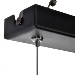Lampa wisząca OZZY BLACK / WOOD 3xE27 60W
