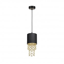 Lampa wisząca ALMERIA BLACK/GOLD 1xE27