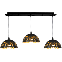 Lampa wisząca LISA BLACK 3xE27