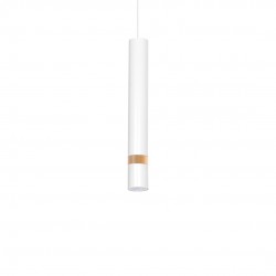 Lampa wisząca JOKER WHITE/WOOD 1xGU10