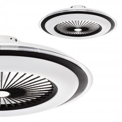 Plafoniera LED ZONDA BLACK 60W z wentylatorem