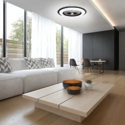 Plafoniera LED ZONDA BLACK 60W z wentylatorem