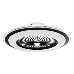 Plafoniera LED ZONDA BLACK 60W z wentylatorem