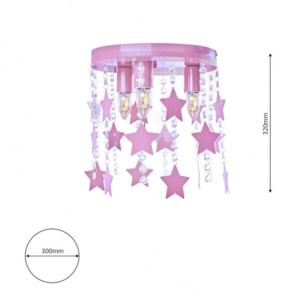 Lampa Sufitowa STAR 3xE27