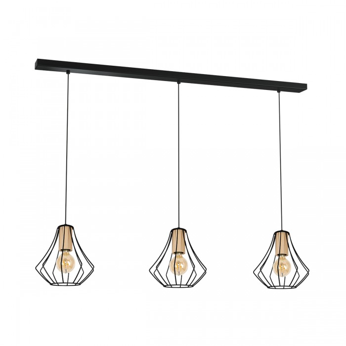 Lampa wisząca WILL BLACK 3xE27 Lampa wisząca WILL BLACK 3xE27