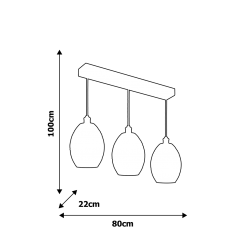 Lampa wisząca BELIZE 3xE27