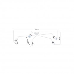 Lampa sufitowa JOKER WHITE 5xGU10