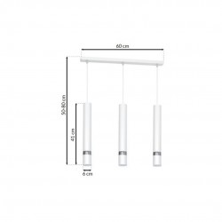Lampa wisząca JOKER WHITE 3xGU10