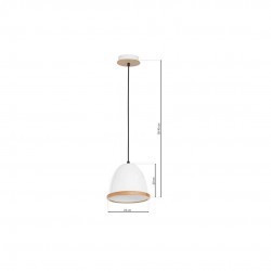 Lampa wisząca STUDIO WHITE 1xE27